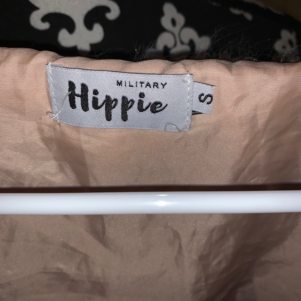 Military Hippie fuzzy jacket - Picture 3 of 4